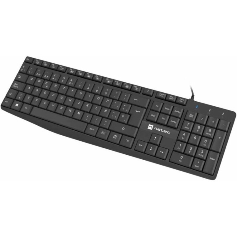 Natec Nautilus Teclado Slim Negro