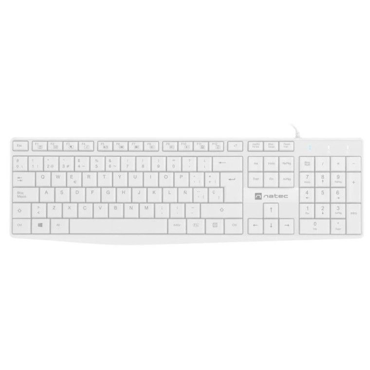 Natec Nautilus Teclado Slim Blanco