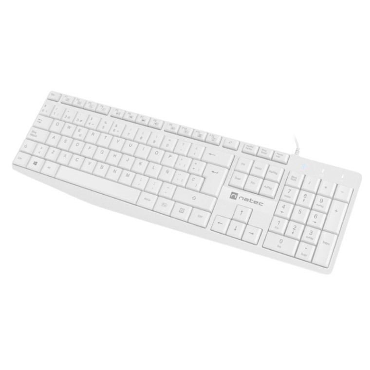 Natec Nautilus Teclado Slim Blanco