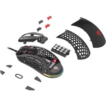 Genesis Xenon 800 RGB Ratón Gaming Negro 16000 DPI