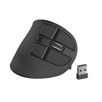 Natec Euphonie Ratón Ergonómico Vertical Inalámbrico 2400DPI Negro Natec Euphonie Ratón Ergonómico Vertical Inalámbrico 2400DPI Negro
