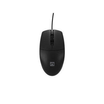 Ratón NATEC con cable 1200 DPI diseño ergonómico para diestros Negro