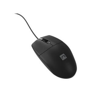 Ratón NATEC con cable 1200 DPI diseño ergonómico para diestros Negro