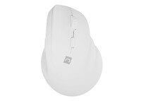 Ratón Natec inalámbrico vertical 2400 DPI RF Wireless + Bluetooth blanco