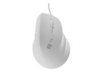Ratón NATEC con cable 12800 DPI vertical mano derecha LED RGB 6 botones blanco