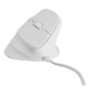 Ratón NATEC con cable 12800 DPI vertical mano derecha LED RGB 6 botones blanco