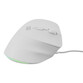 Ratón NATEC con cable 12800 DPI vertical mano derecha LED RGB 6 botones blanco