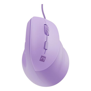 Ratón NATEC con cable 12800 DPI diseño vertical iluminación RGB 6 botones