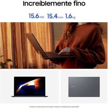 Portátil Samsung Galaxy Book4 15 NP750XGJ-KG2ES Intel Core i5-1335U/16GB/512GB SSD/15.6"