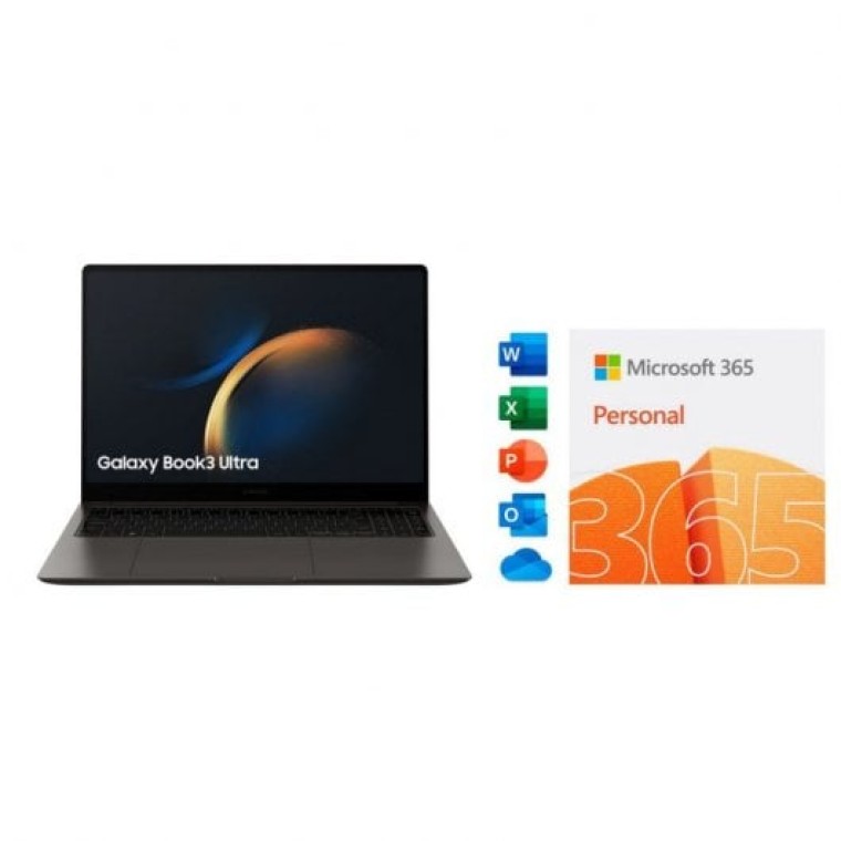 Samsung Galaxy Book3 Ultra Intel Evo Core i7-13700H/16GB/1TB SSD/RTX 4050/16" + Microsoft 365 Person