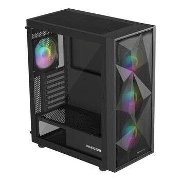Torre PC Genesis Diaxid 605 ARGB Ventiladores Silenciosos, Filtros Antipolvo, Vidrio Templado, USB-C