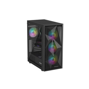 Torre PC Genesis Diaxid 605 ARGB Ventiladores Silenciosos, Filtros Antipolvo, Vidrio Templado, USB-C
