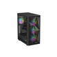 Torre PC Genesis Diaxid 605 ARGB Ventiladores Silenciosos, Filtros Antipolvo, Vidrio Templado, USB-C