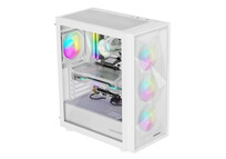 Torre PC Torre GENESIS Diaxid 605 ARGB Blanca Vidrio Templado ATX 4 Ventiladores RGB