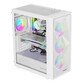 Torre PC Torre GENESIS Diaxid 605 ARGB Blanca Vidrio Templado ATX 4 Ventiladores RGB