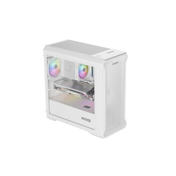 Torre PC Caja PC Genesis Irid 503 Mini Tower RGB Vidrio Templado Blanco micro ATX/Mini-ITX Torre PC Caja PC Genesis Irid 503 Mini Tower RGB Vidrio Templado Blanco micro ATX/Mini-ITX