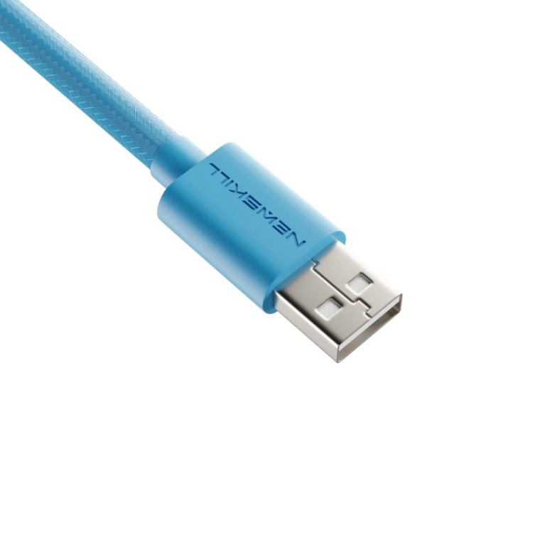 Newskill Coil Cable Cable en Espiral USB-C Azul