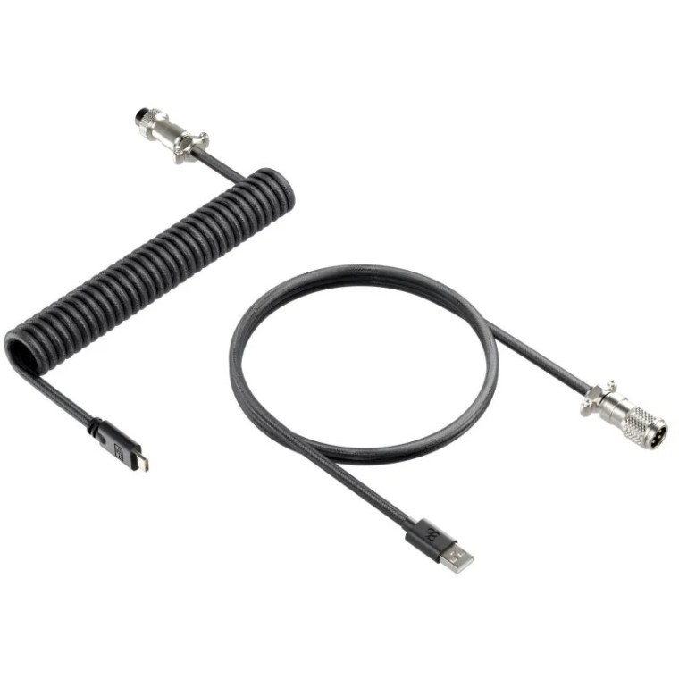 Newskill Coil Cable Cable en Espiral USB-C Negro