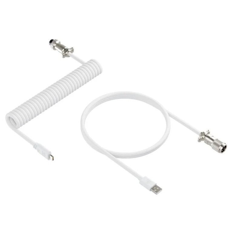 Newskill Coil Cable Cable en Espiral USB-C Blanco