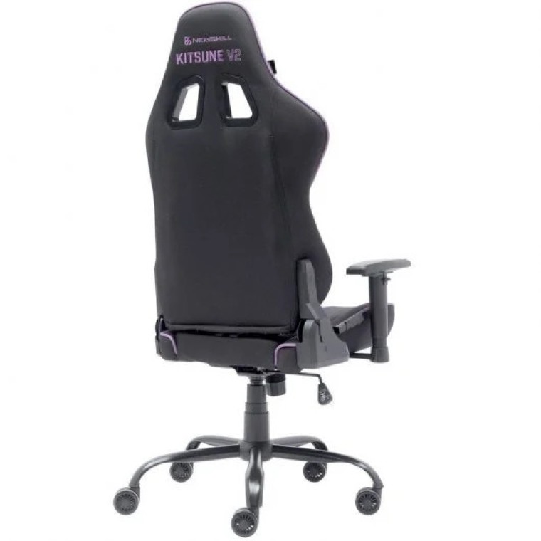 Newskill Kitsune V2 Silla Gaming acabada en Tela Negro Espacial/Morado