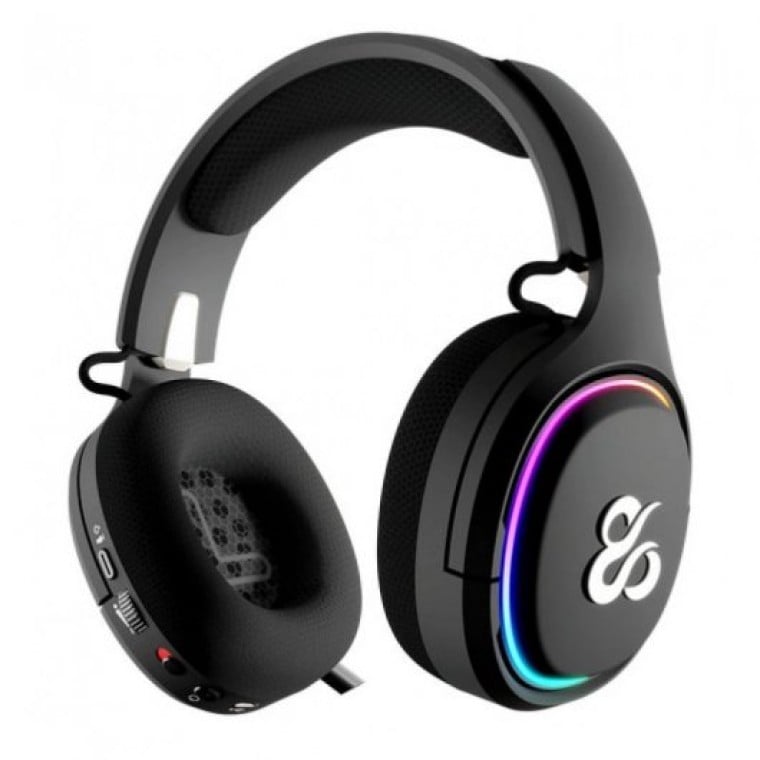 Newskill Aton Black Auriculares Gaming Inalámbricos RGB Bluetooth 5.0 Multiplataforma Negros