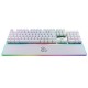 Newskill Gungnyr Pro Ivory Teclado Optomecánico Gaming RGB Switches Gateron Red Intercambiables