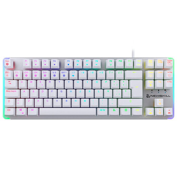 Newskill Gungnyr TKL Pro Ivory Teclado Optomecánico Gaming RGB Switches Gateron Red Intercambiables Newskill Gungnyr TKL Pro Ivory Teclado Optomecánico Gaming RGB Switches Gateron Red Intercambiables