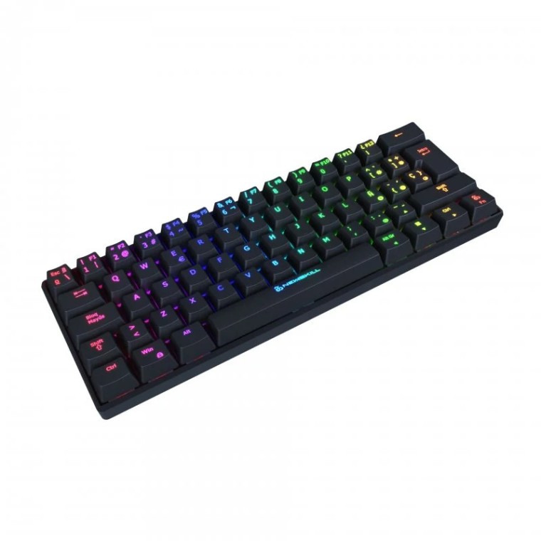 Newskill Pyros Teclado Mecánico 60% Gaming RGB Inalámbrico Switch Red Outemu