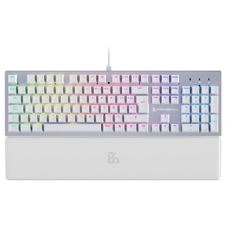 Newskill Serike V2 Teclado Mecánico Gaming RGB Blanco NewSwitch Red