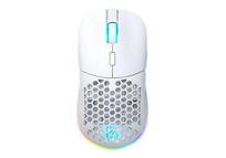 Newskill Arakne Elite Ivory Ratón Inalámbrico RGB 16000 DPI Blanco
