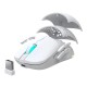 Newskill Arakne Elite Ivory Ratón Inalámbrico RGB 16000 DPI Blanco