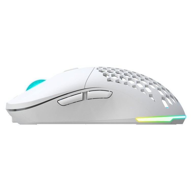 Newskill Arakne Elite Ivory Ratón Inalámbrico RGB 16000 DPI Blanco