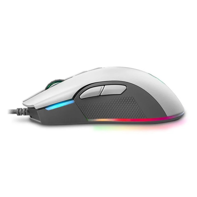 Newskill Eos Ivory Ratón Gaming Professional RGB 16000DPI Blanco