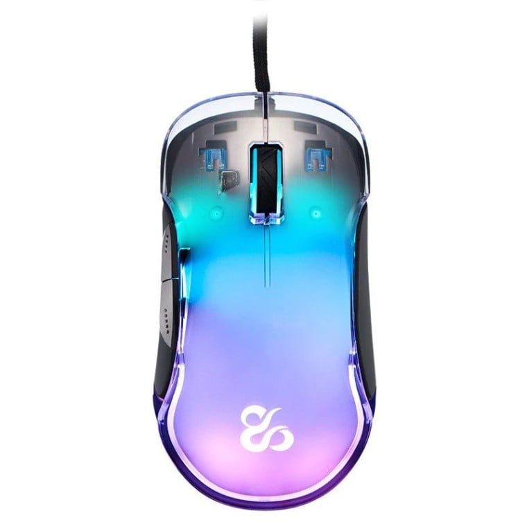 Newskill Lycan Ratón Gaming Transparente RGB 16000DPI