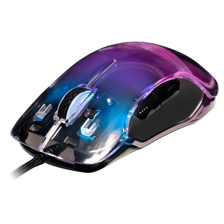 Newskill Lycan Ratón Gaming Transparente RGB 16000DPI