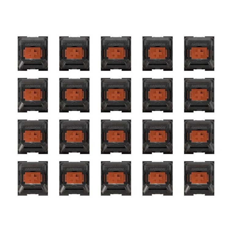 Newskill Kit 20 Switches Gateron Optomecánicos Intercambiables Brown