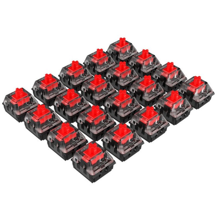 Newskill Kit 20 Switches Gateron Optomecánicos Intercambiables Red