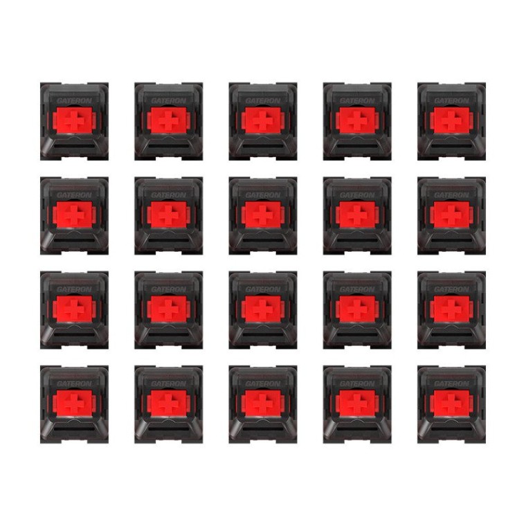 Newskill Kit 20 Switches Gateron Optomecánicos Intercambiables Red