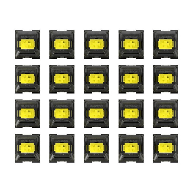 Newskill Kit 20 Switches Gateron Optomecánicos Intercambiables Yellow