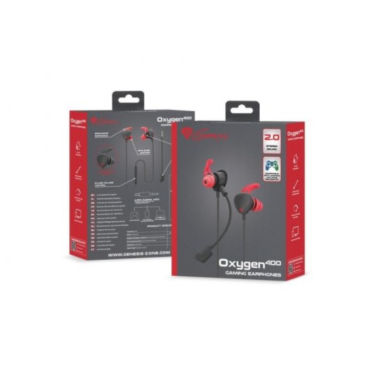 Genesis Oxygen 400 Auriculares Gaming Negros