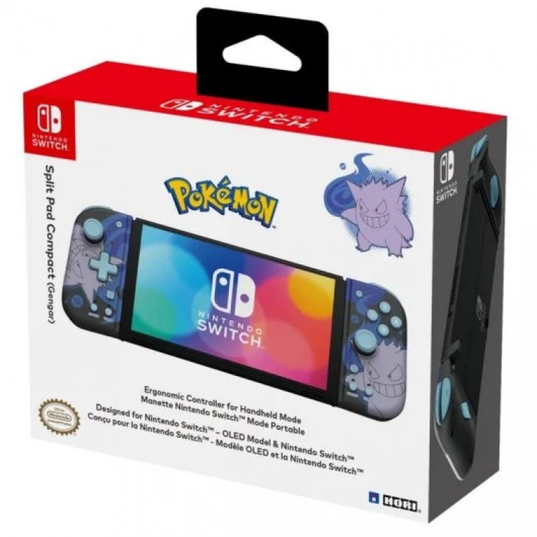 Hori Split Pad Compact Pokemon Gengar Gamepad para Nintendo Switch/OLED