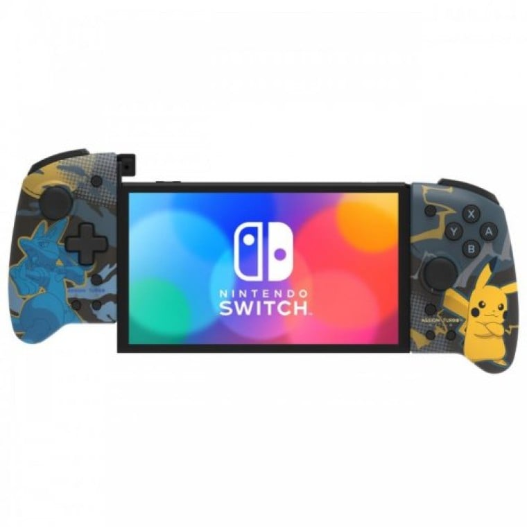 Hori Split Pad Pro Pokemon Pikachu y Lucario Gamepad para Nintendo Switch/OLED