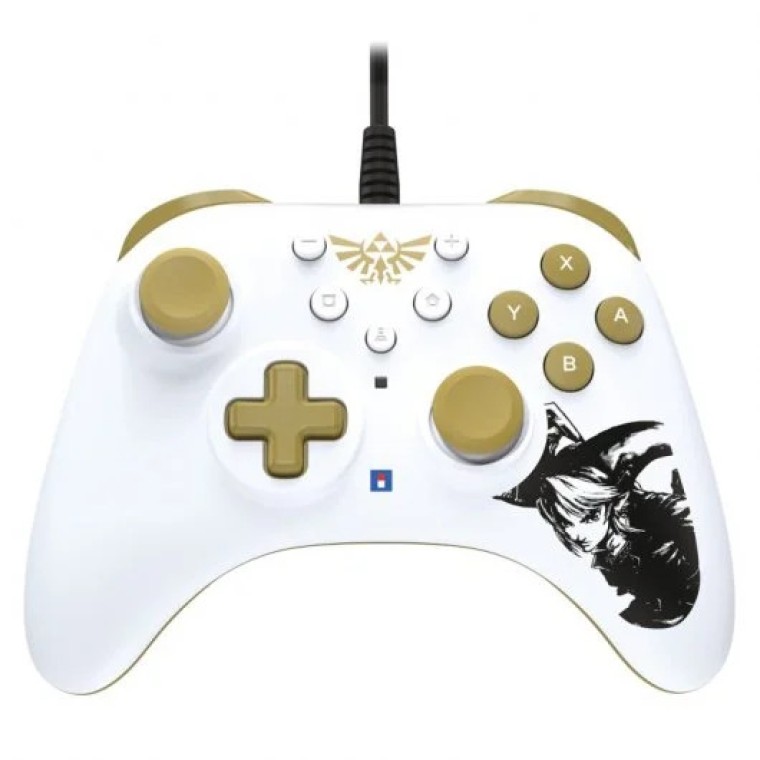 Hori Horipad Turbo Zelda Oro/Blanco Mando para Nintendo Switch