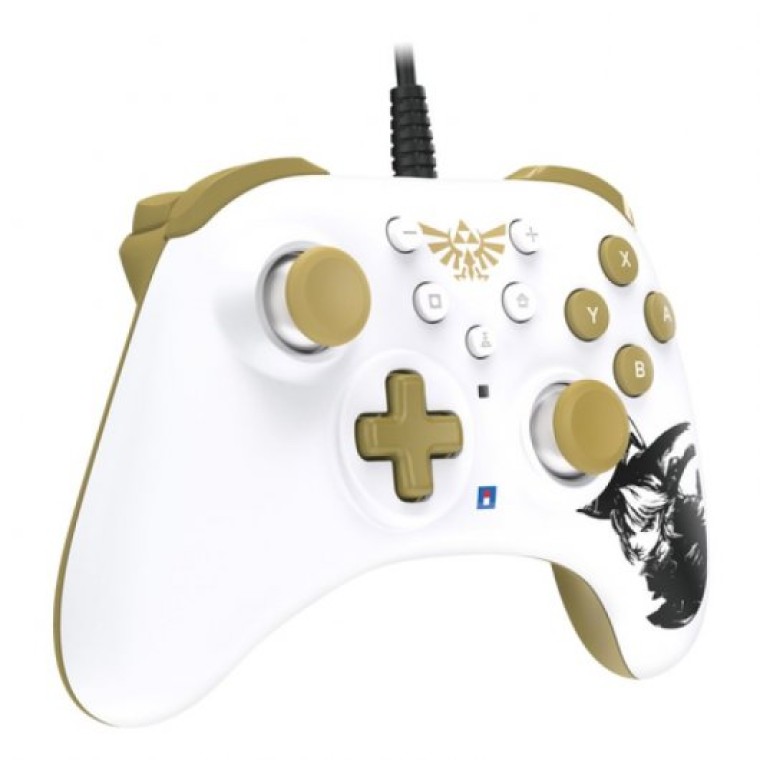 Hori Horipad Turbo Zelda Oro/Blanco Mando para Nintendo Switch