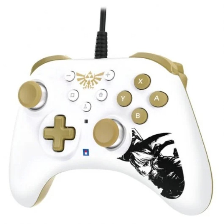 Hori Horipad Turbo Zelda Oro/Blanco Mando para Nintendo Switch