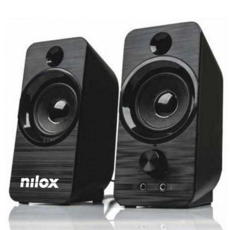 Nilox Altavoces de Sobremesa 6W Negros