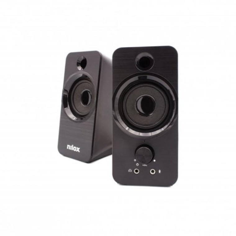 Nilox Altavoces de Sobremesa 6W Negros