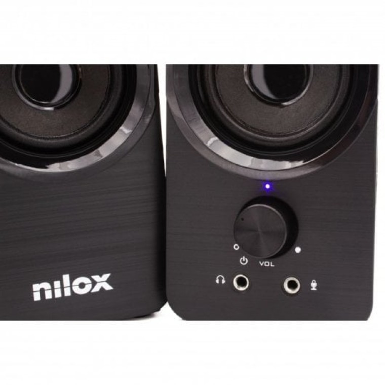 Nilox Altavoces de Sobremesa 6W Negros