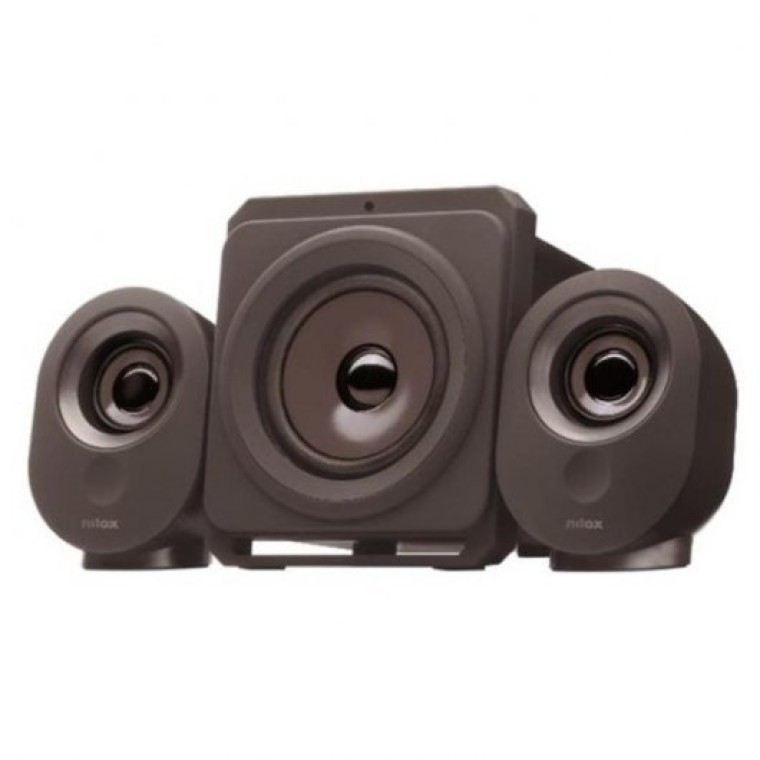 Nilox Altavoces 2.1 USB/Bluetooth 35W con Subwoofer Negro para PC