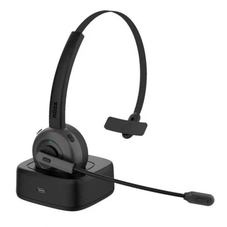 Nilox NXAUB001 Auricular Inalámbrico Monoaural Negro